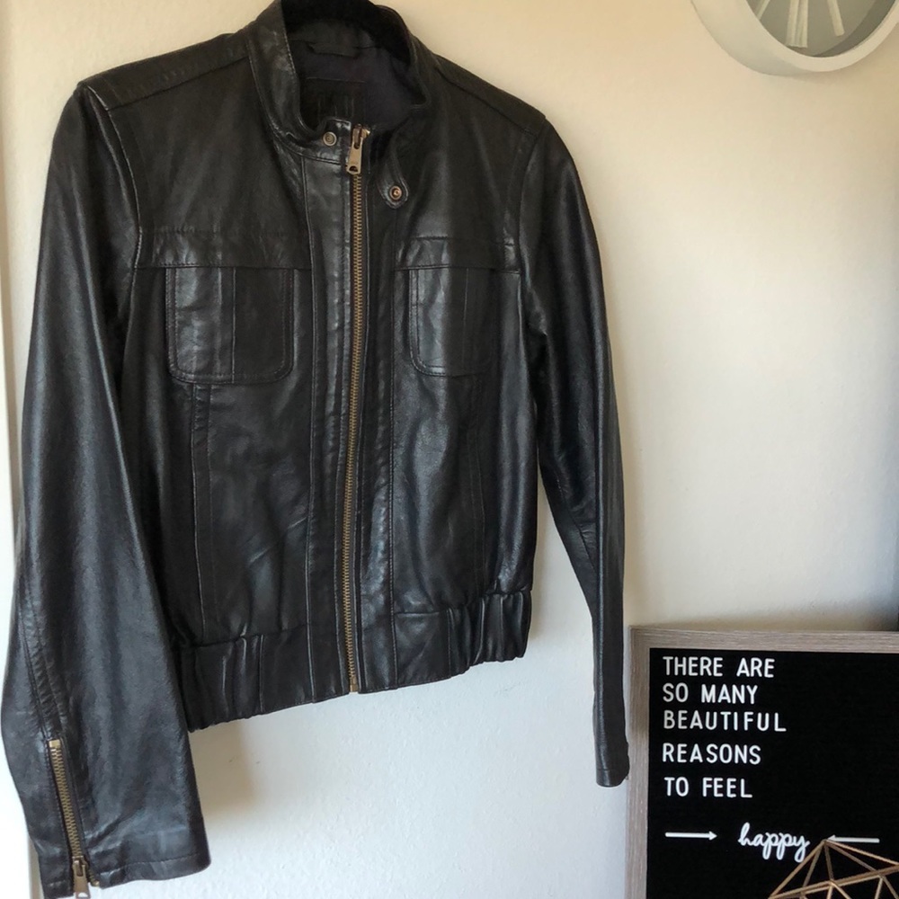 Lamb skin Leather jacket